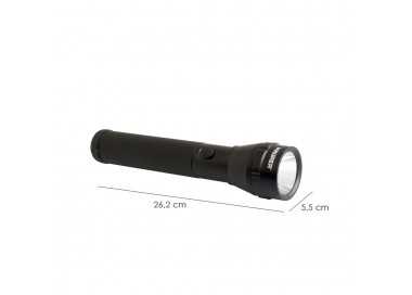 Linterna LED De Mano De Aluminio A Pilas	(2 D) Alta Luminosidad 120 Lumenes (3 Funciones) Mango Estriado