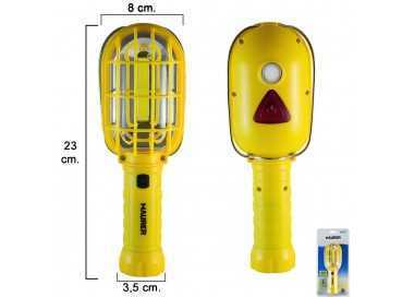 Linterna Led Multifunción Con Luz Emergencia A pilas (3AA) 300 Lumenes Con Iman y Gancho