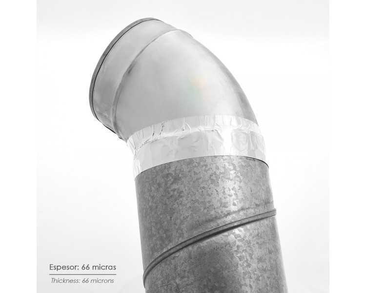 Cinta Adhesiva Aluminio 48 mm. x  45 m. 66 micras