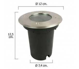 Foco Led Empotrar IP54 Color Inox