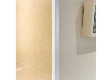 Perfil Pvc Angulo 25x25 mm. Blanco Barra 2,5 metros
