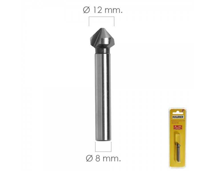 Fresa Vaciadora HSS Ø 12 mm. Para Taladro / Fresadora