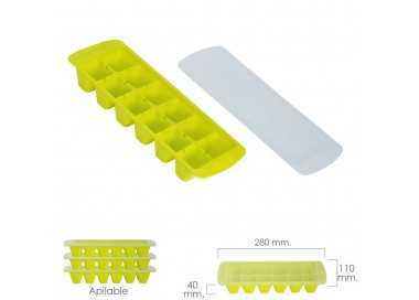 Cubitera Hielo Con Tapa 12 Cubitos