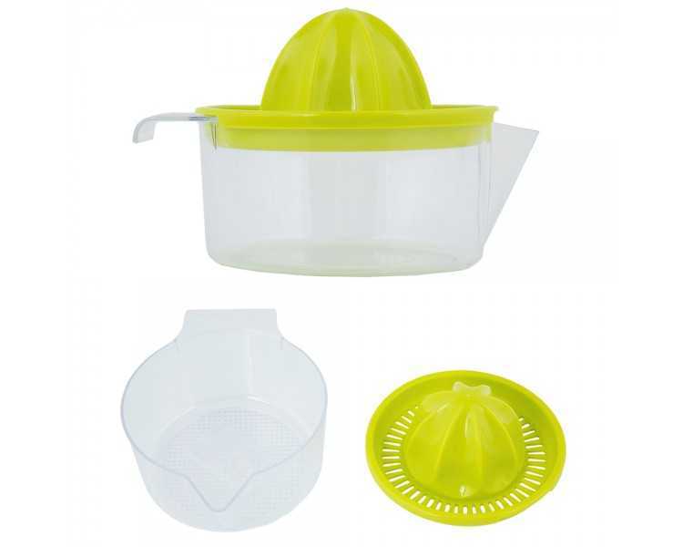 Exprimidor Zumo Manual Frutas Con Jarra Plástico Ø 12 x 11 cm.