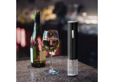 Sacacorchos Abrebotellas Electrico A Pilas (4 AA No Incluida) Con Descapsulador, Abridor Botella Vino, Saca Corchos Botella Vino