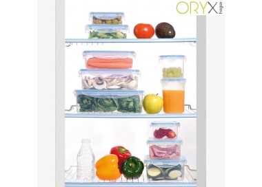 Recipiente Hermetico Plastico Rectangular 3.800 ml. 28x21x9.5 (Alt.) cm.