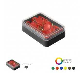 Chinchetas Colores Surtidos (Caja 70 Unidades)