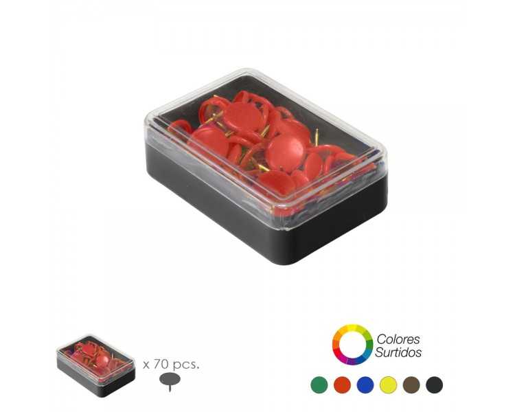 Chinchetas Colores Surtidos (Caja 70 Unidades)