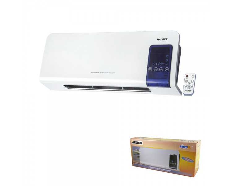 Termoconvector Split de Pared 1000 / 2000 Watt. Indicador LCD