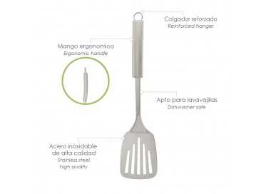 Rasera Cocina Acero Inoxidable 7,5 x 35,5 (Alt.) cm.