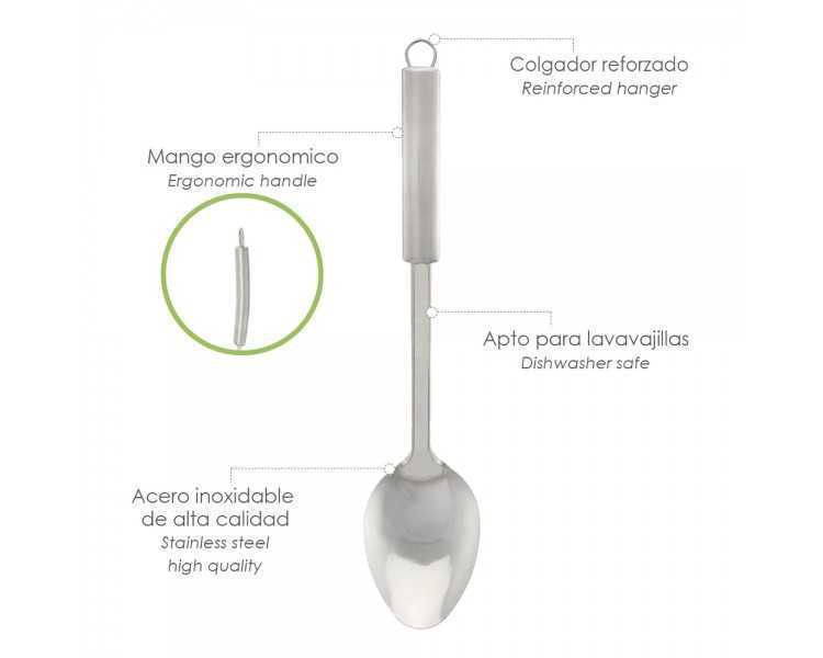 Cuchara Servir Cocina Acero Inoxidable 7 x 30,5 (Alt.) cm.