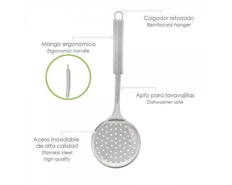 Espumadera Cocina Acero Inoxidable 34x11,5 (Alt) cm.