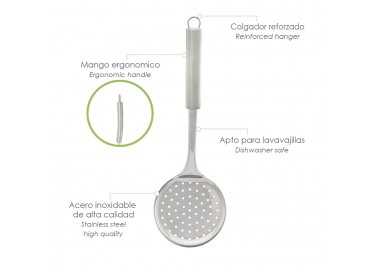 Espumadera Cocina Acero Inoxidable 34x11,5 (Alt) cm.