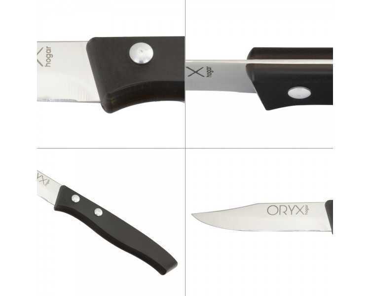 Cuchillo Aspen Mondador Hoja Acero Inoxidable 8 cm. Negro