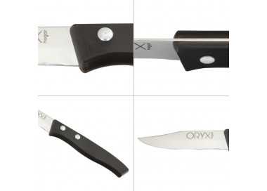Cuchillo Aspen Mondador Hoja Acero Inoxidable 8 cm. Negro