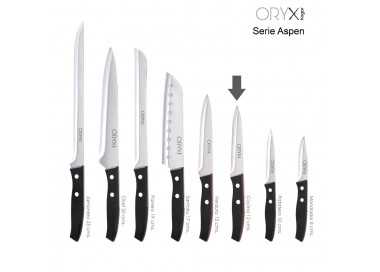 Cuchillo Aspen Cocina Hoja Acero Inoxidable 12 cm. Negro