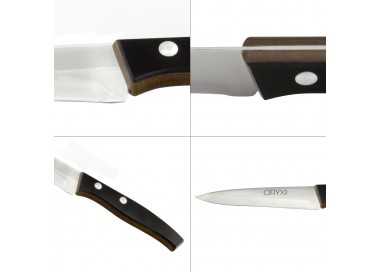 Cuchillo Aspen Verduras Hoja Acero Inoxidable 15 cm. Negro