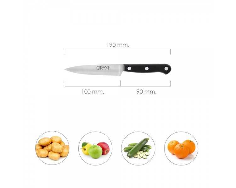 Cuchillo Grenoble Patatero Puntilla Hoja Acero Inoxidable 11 cm. Negro