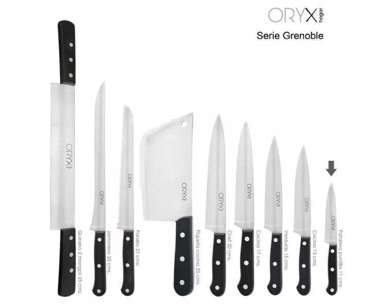 Cuchillo Grenoble Patatero Puntilla Hoja Acero Inoxidable 11 cm. Negro