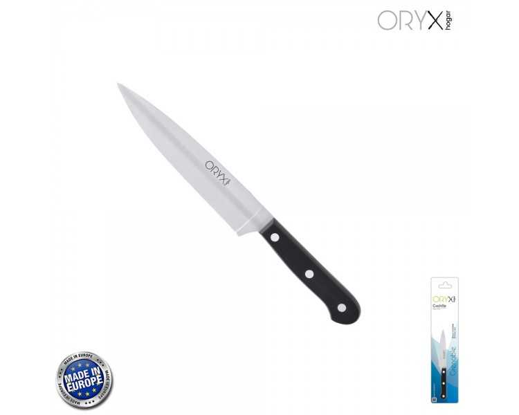Cuchillo Grenoble Verduras Hoja Acero Inoxidable 15 cm. Negro