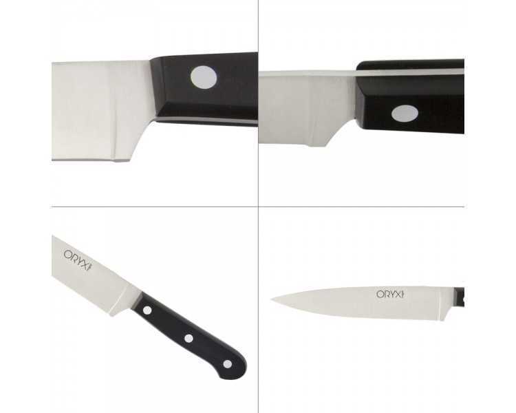 Cuchillo Grenoble Verduras Hoja Acero Inoxidable 15 cm. Negro