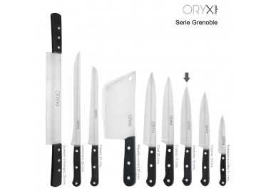 Cuchillo Grenoble Verduras Hoja Acero Inoxidable 15 cm. Negro