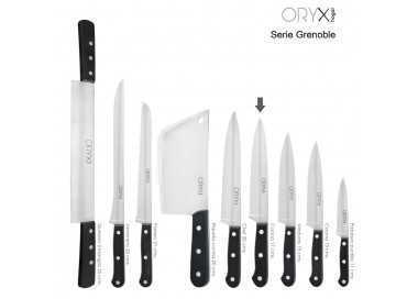 Cuchillo Grenoble Cocina Hoja Acero Inoxidable 17 cm. Negro