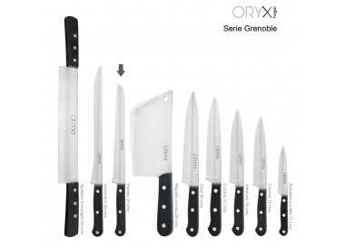 Cuchillo Grenoble Panero Hoja Acero Inoxidable 20 cm. Negro