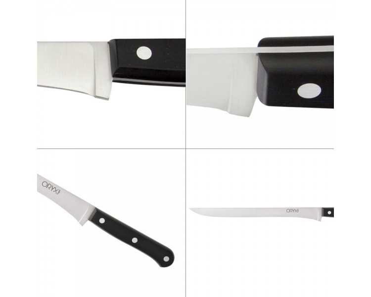 Cuchillo Grenoble Jamonero Hoja Acero Inoxidable 25 cm. Negro