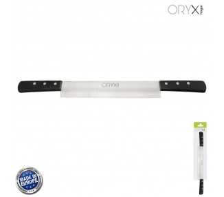Cuchillo Grenoble Quesero 2 Mangos Hoja Acero Inoxidable 25 cm. Negro