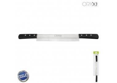 Cuchillo Grenoble Quesero 2 Mangos Hoja Acero Inoxidable 25 cm. Negro