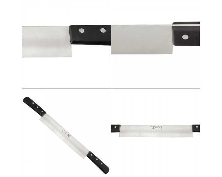 Cuchillo Grenoble Quesero 2 Mangos Hoja Acero Inoxidable 25 cm. Negro