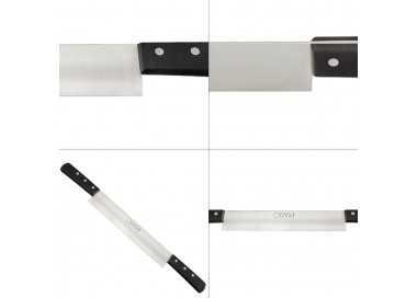 Cuchillo Grenoble Quesero 2 Mangos Hoja Acero Inoxidable 25 cm. Negro