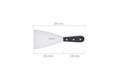 Espatula Cocina Grenoble Acero Inoxidable 9 cm. Negro