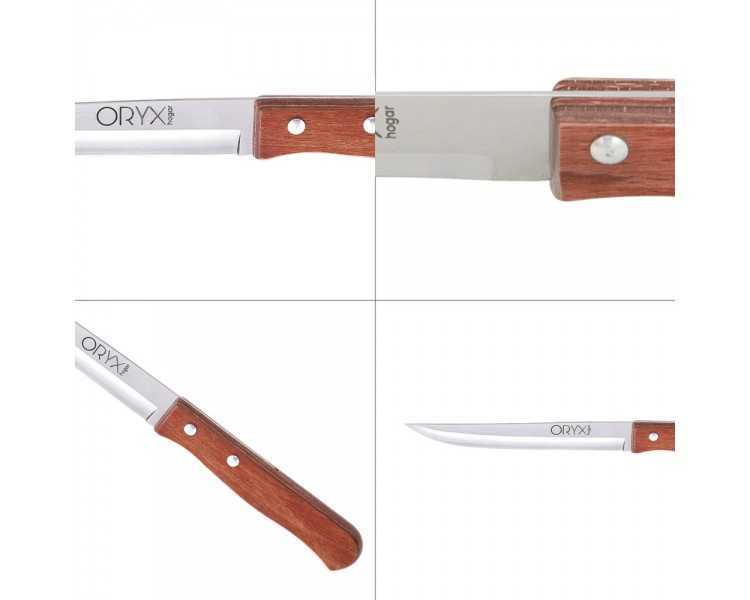 Cuchillo Montana Cocina Hoja Acero Inoxidable 13 cm. Mango Madera