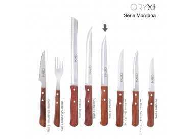 Cuchillo Montana Cocina Hoja Acero Inoxidable 13 cm. Mango Madera