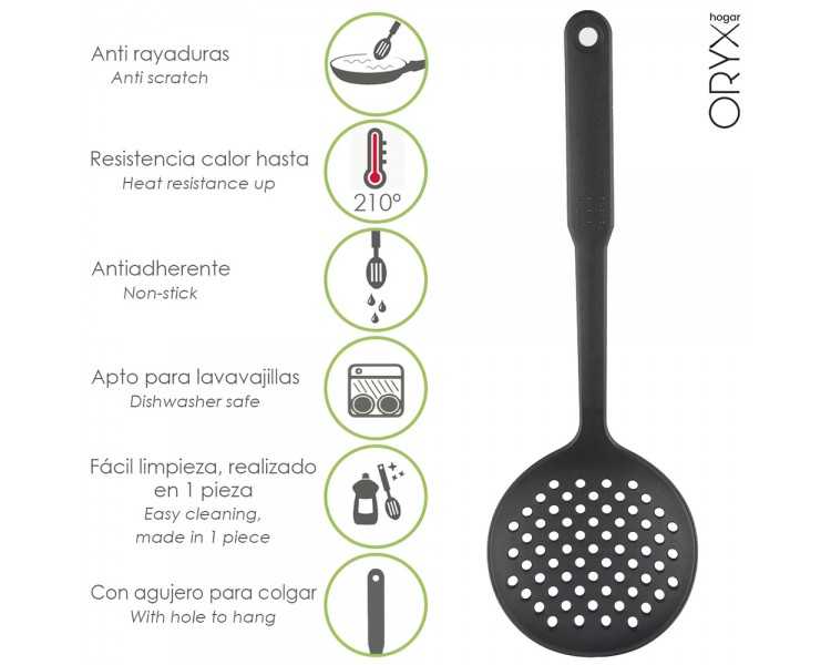 Espumadera Cocina Nylon Basic 33,5 x 11 cm.