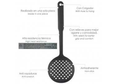 Espumadera Cocina Nylon Basic 33,5 x 11 cm.