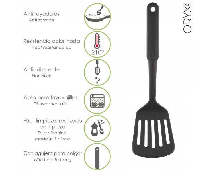 Espatula Rasera Cocina Nylon Basic 32,5 x 9 cm.