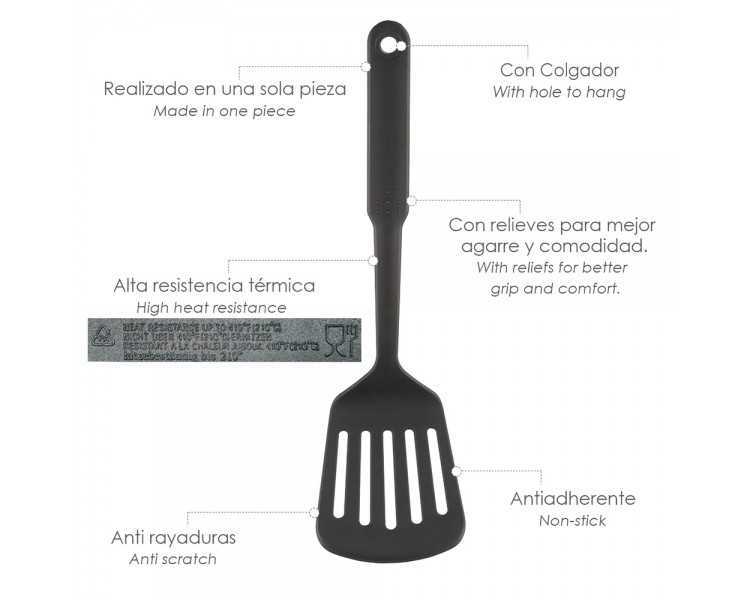 Espatula Rasera Cocina Nylon Basic 32,5 x 9 cm.