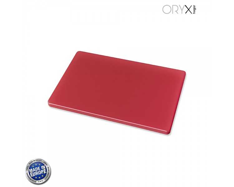 Tabla Cortar Polietileno 30x20x1,5 cm.  Color Rojo