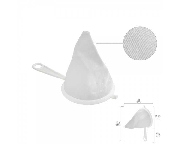 Colador Tela Franela Armazón de Plastico Ø 10 cm.