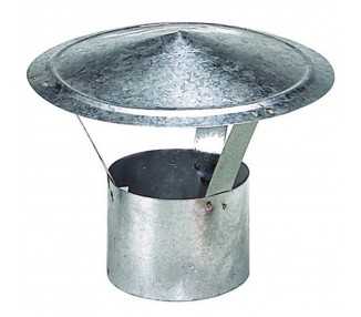 Wolfpack Sombrero Galvanizado para Estufa, Chimenea, Extracción de Humos, Para tubo Ø 250 mm.