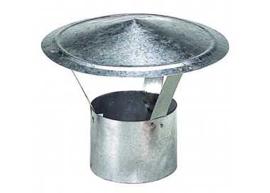 Wolfpack Sombrero Galvanizado para Estufa, Chimenea, Extracción de Humos, Para tubo Ø 250 mm.