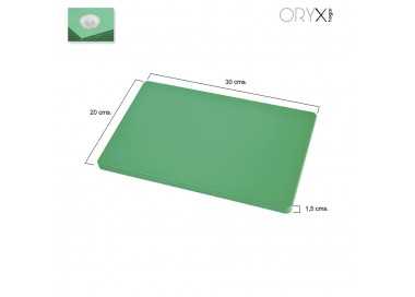 Tabla Cortar Polietileno 30x20x1,5 cm.  Color Verde