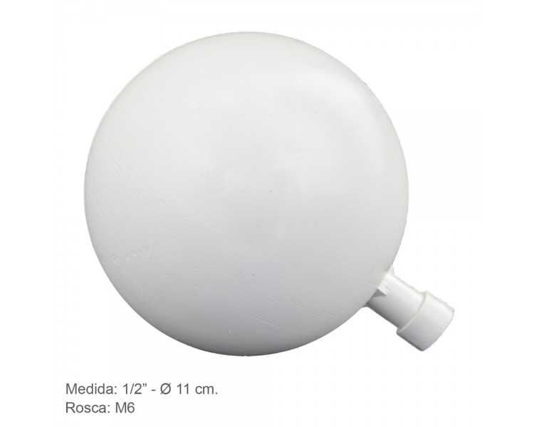 Boya plastico 1/2" x 11 Ø cm. rosca M6.