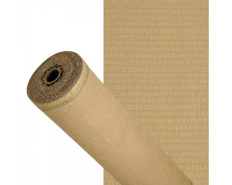 Malla Sombreo 90%, Rollo 1,5 x 50 metros, Reduce Radiación, Protección Jardín y Terraza, Regula Temperatura, Color Beige