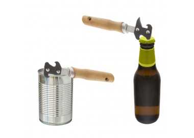Abrelatas Con Mango Madera 170 mm.