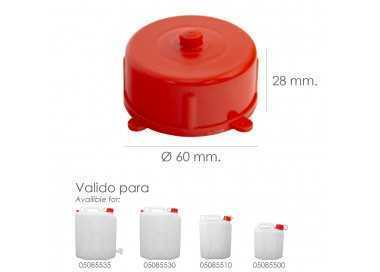 Tapon Para Bidon Alimentario  5 / 10 / 20 Litros