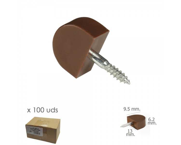 Soporte Estanteria Tornillo Pequeño Marron (Caja 100 unidades)